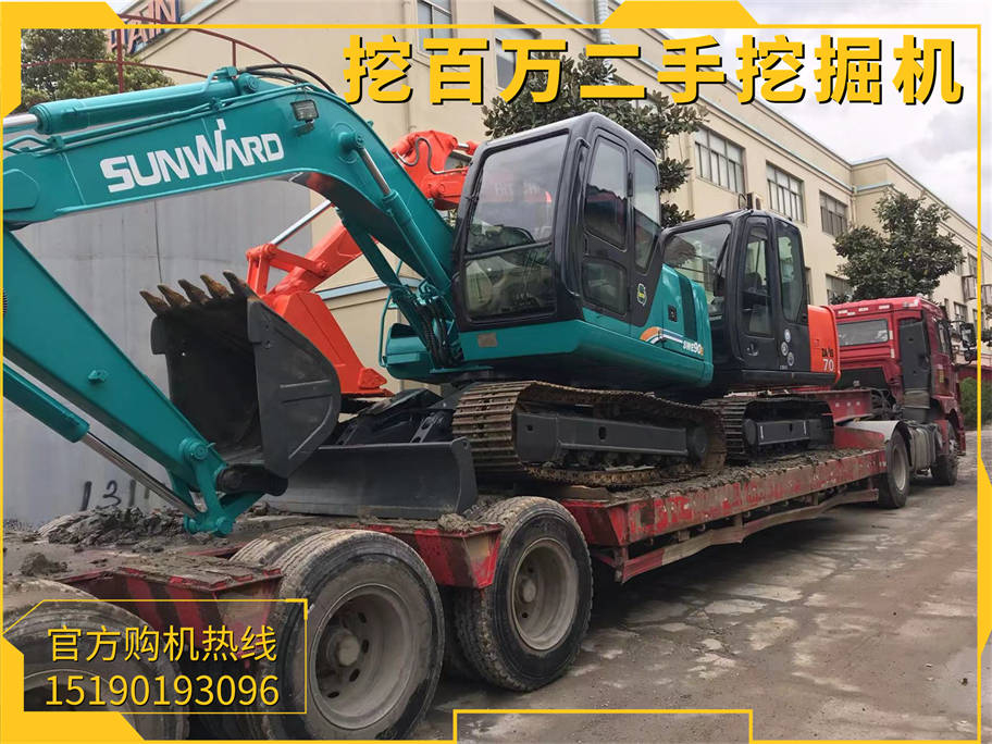 山河智能90和山河智能70二手挖掘機(jī)發(fā)貨江西