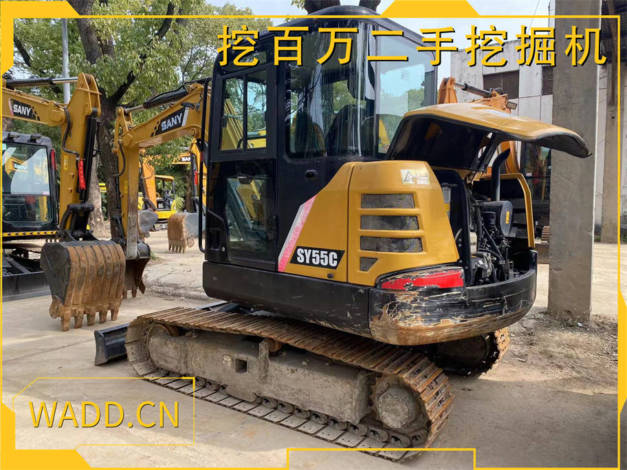 三一55挖掘機, 二手挖掘機銷售, 挖掘機交易, 二手三一55挖掘機。